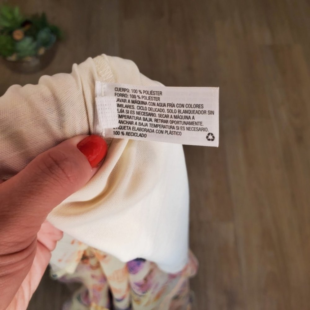 Xhilaration Tribal Shift Dress Cream Mini Pastel Colorful Boho Vacation Casual M - Picture 5 of 7